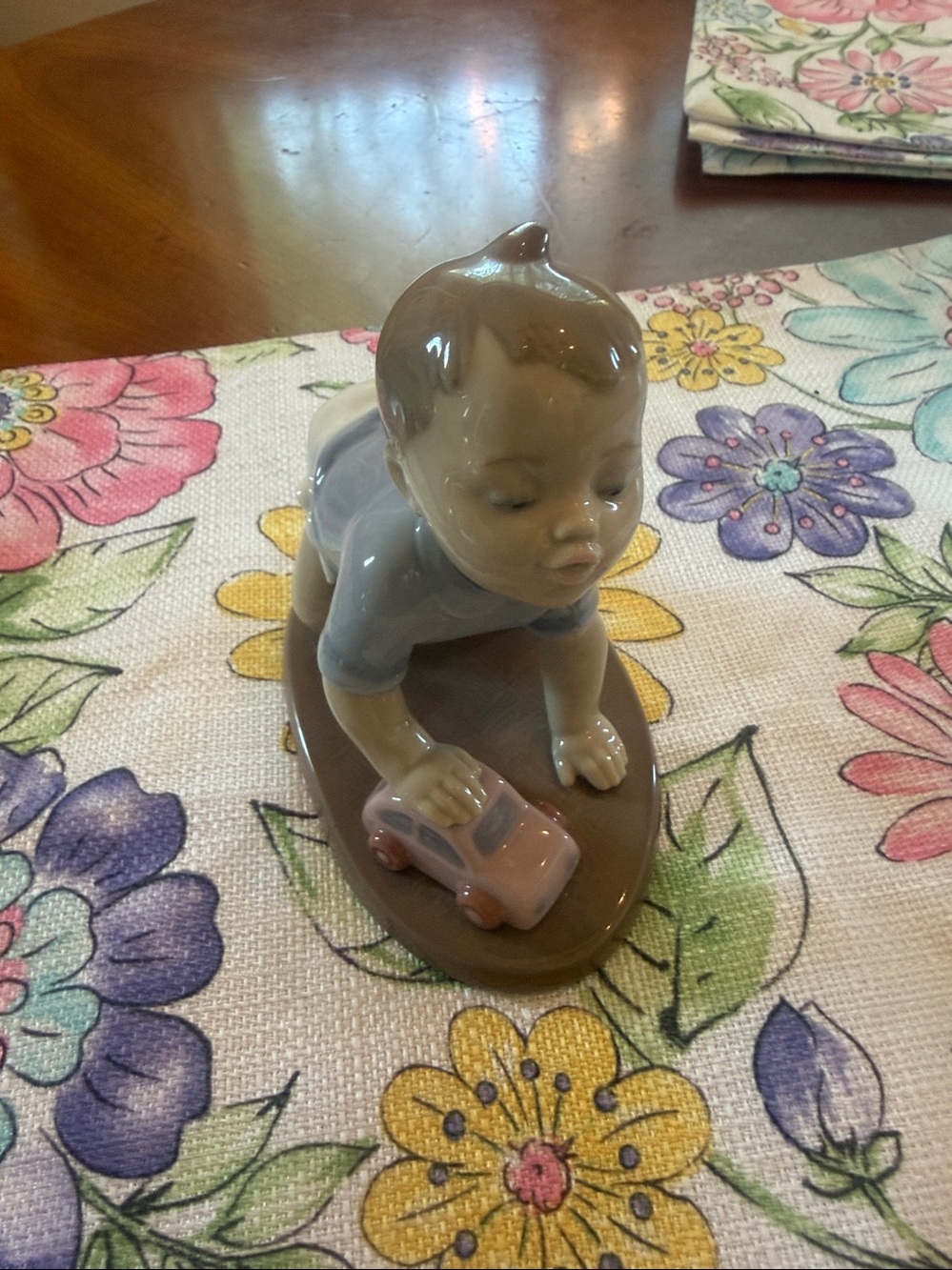 LLadro Ready To Roll-Little Boy with his Car NIB